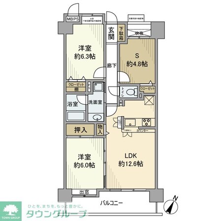 ライオンズマンション大宮宮原の物件間取画像